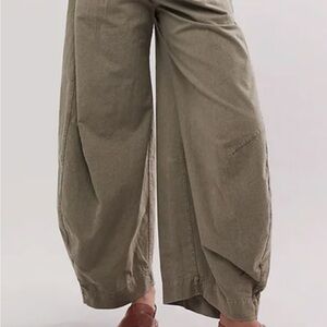 Free People Barrel Pants in muted brown